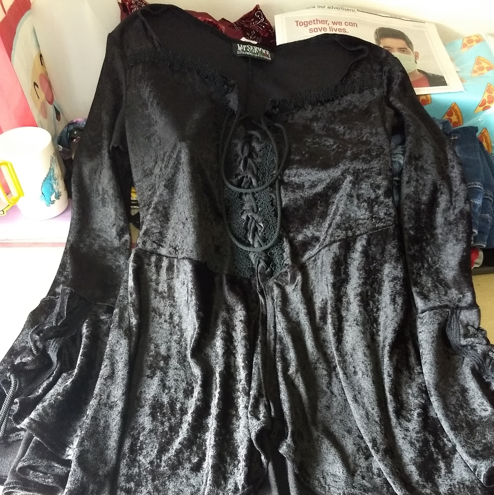 Vintage Lip Service LA Velvet Corset Top